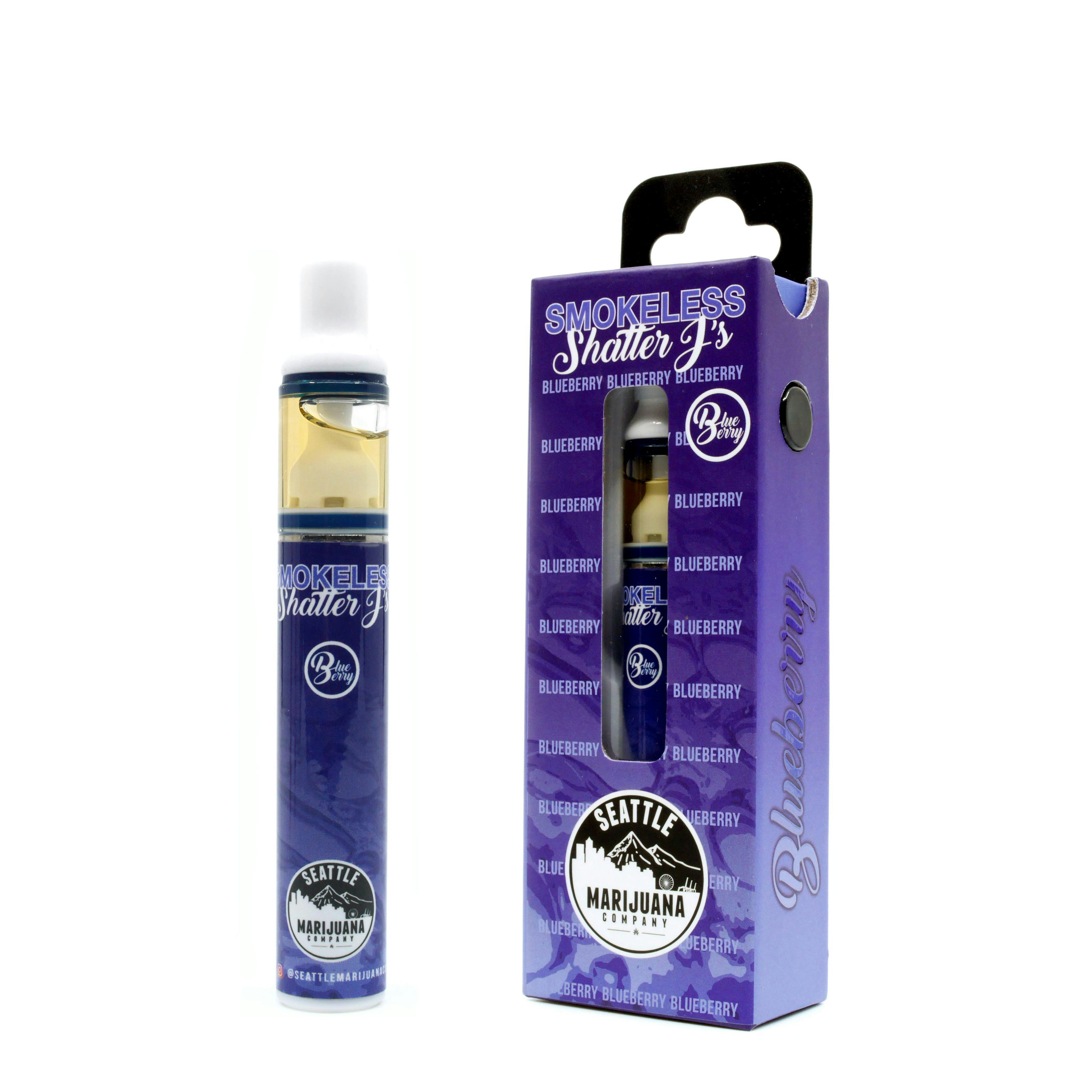 Smokeless Shatter J Disposable Cartridge Blueberry