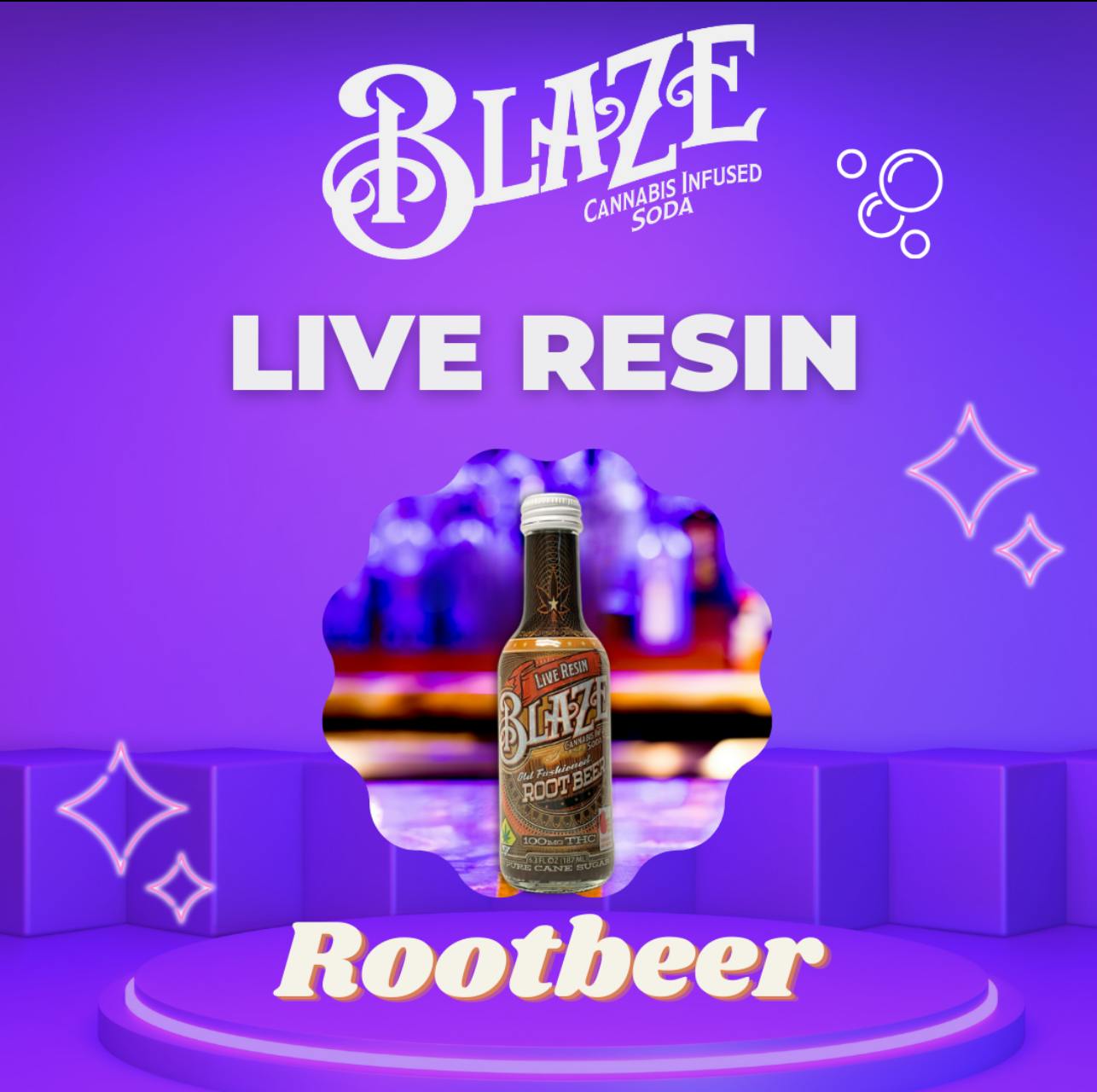 Blaze Beverage Live Resin Root Beer 100mg