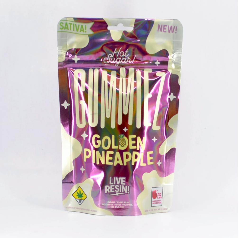Hot Sugar Live Resin Edible Sativa Golden Pineapple