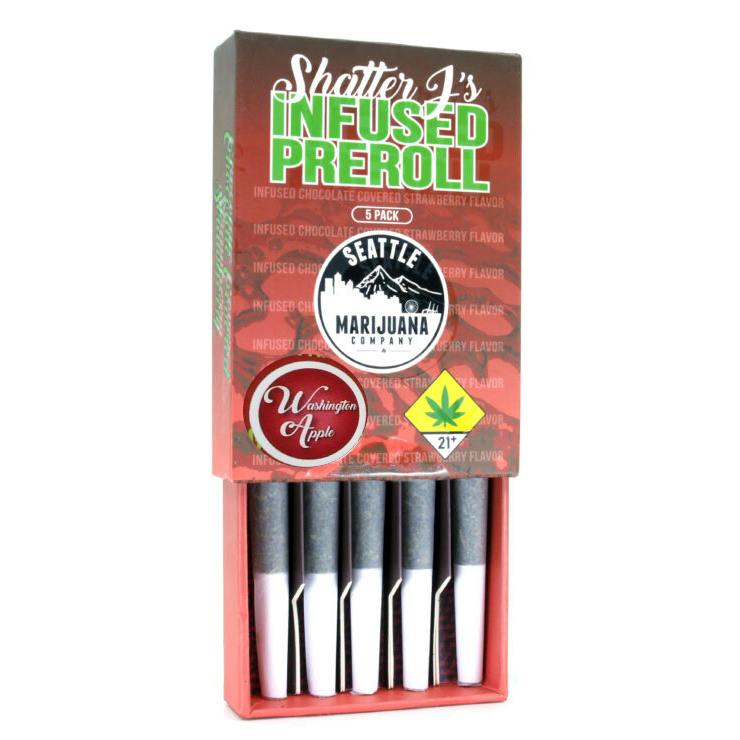 Shatter J's Infused Pre-roll Washington Apple 5/1g pk