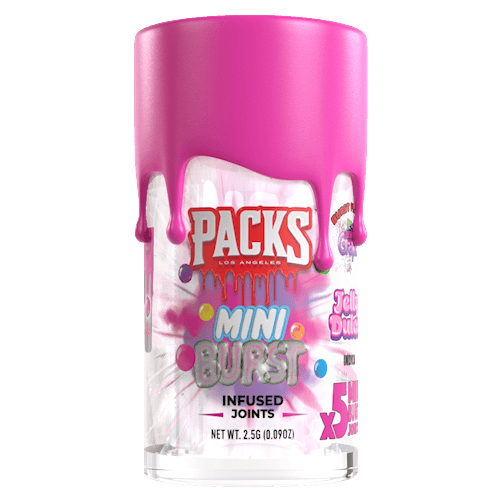 Mini Packs Flavor Burst Hash Rosin Infused Pre-roll Jelly Dulce 5/.5g