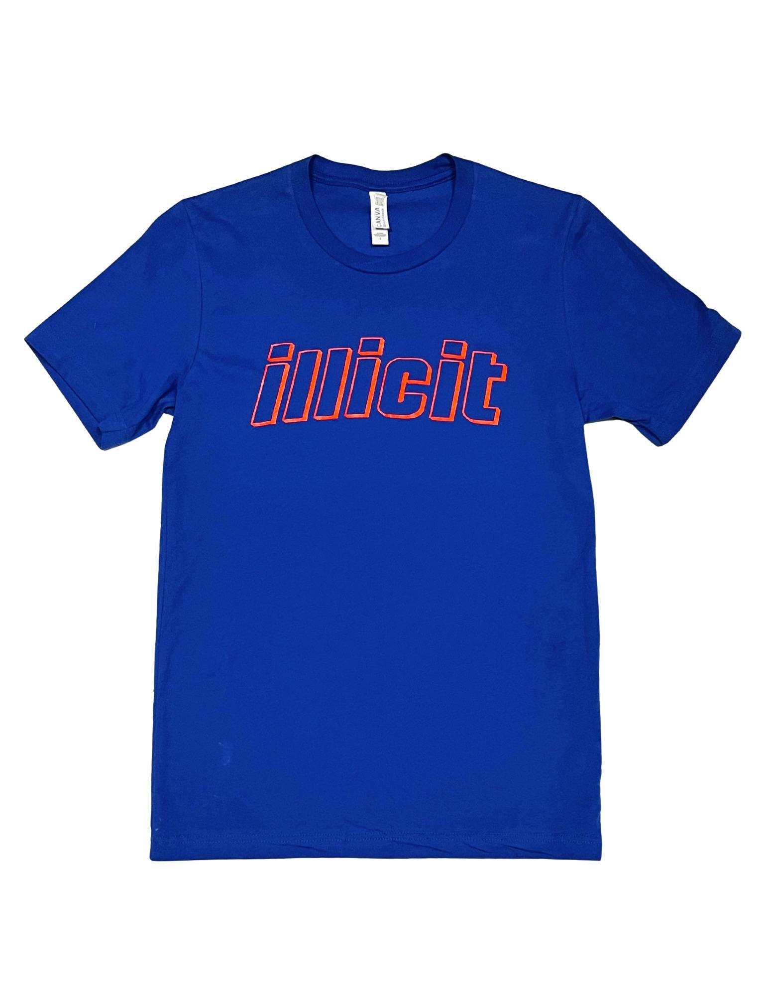 Illicit T-Shirt | Royal Blue & Red