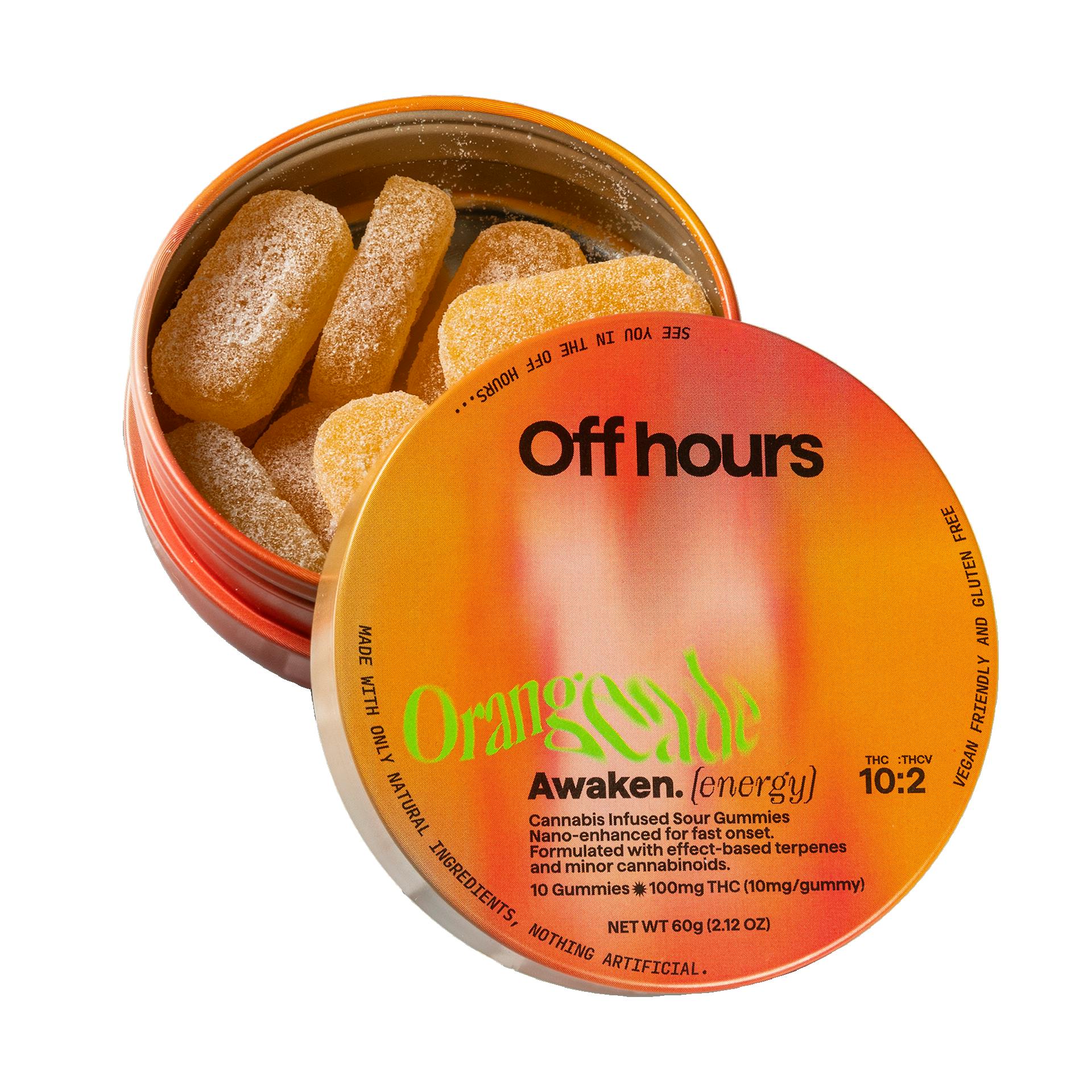 Off Hours | Orangeade | *Awaken.* (Energy) | 10:2 | Gummies | 10 pack - 100 mg - 10 Pack