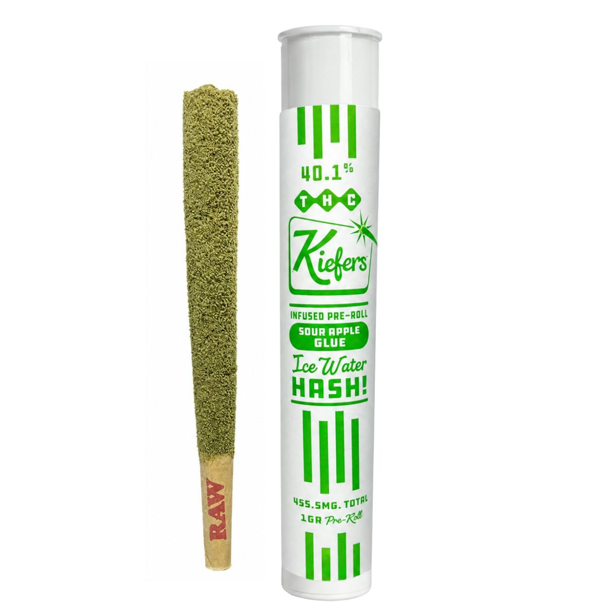 Kiefers | Sour Apple Glue | 1g | Infused Pre-roll - 1 g