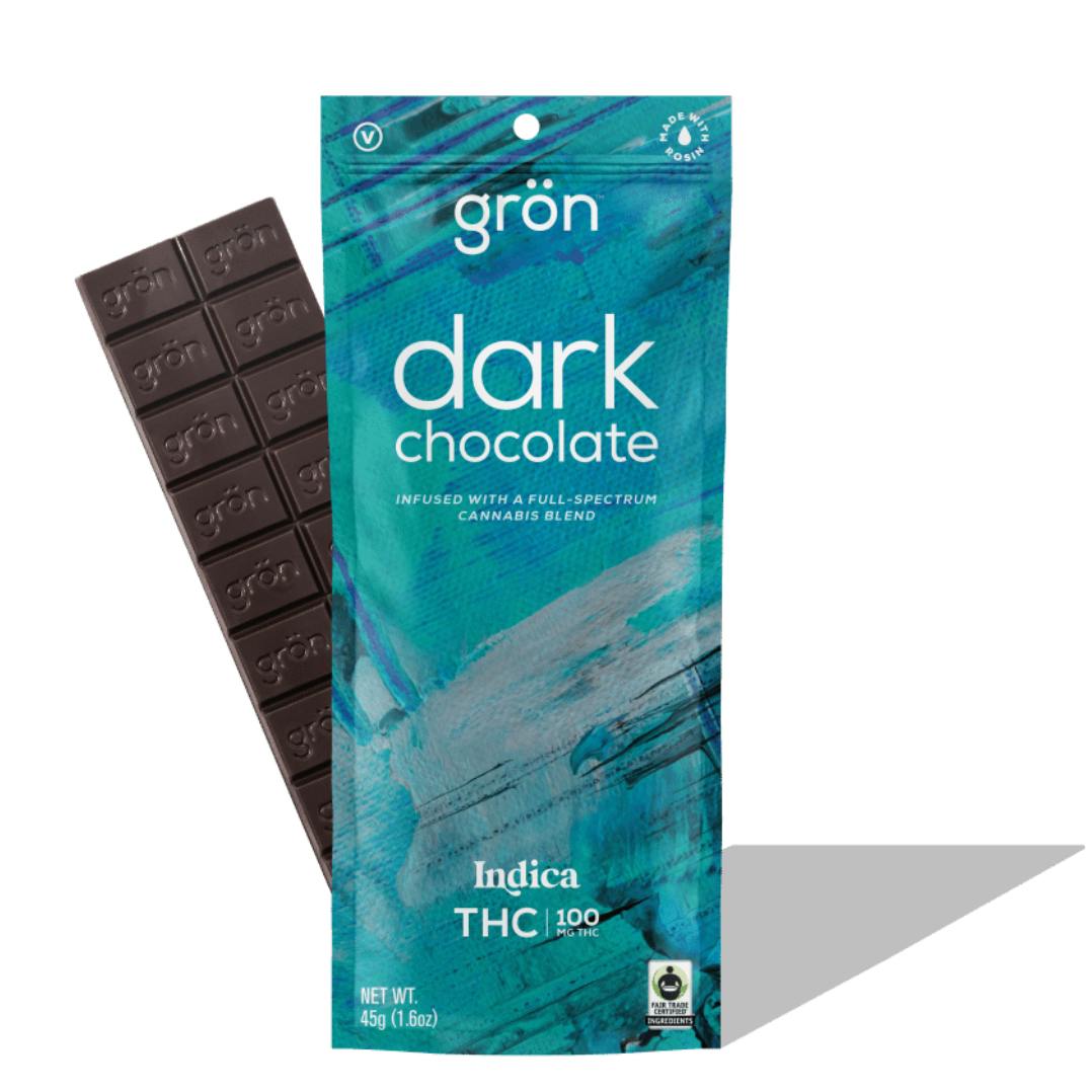 Grön | Dark Chocolate Full-Sized Bar | *Indica* | 100 mg - 100 mg