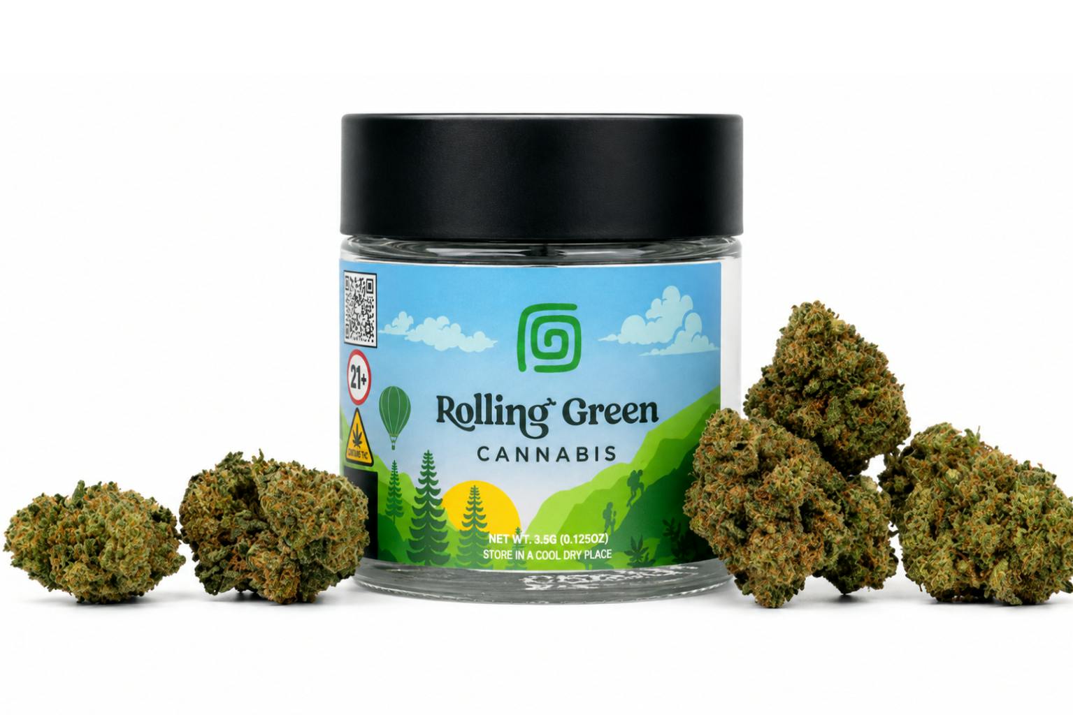 Rolling Green | Midnight Grape | 3.5g - 3.5 g