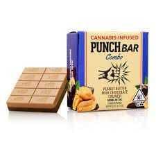 Punch Edibles & Extracts - Peanut Butter Milk Chocolate Crunch | 100mg Combo Bar