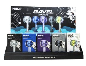WULF MOD - Assorted Colors | Glass Gavel Hand Pipe