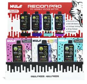 WULF MOD - Assorted Colors | Recon Pro Dual 510 Thread Battery