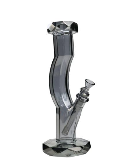 Water Pipe Large - Iridized Facet Fattie Belly Bong $150
