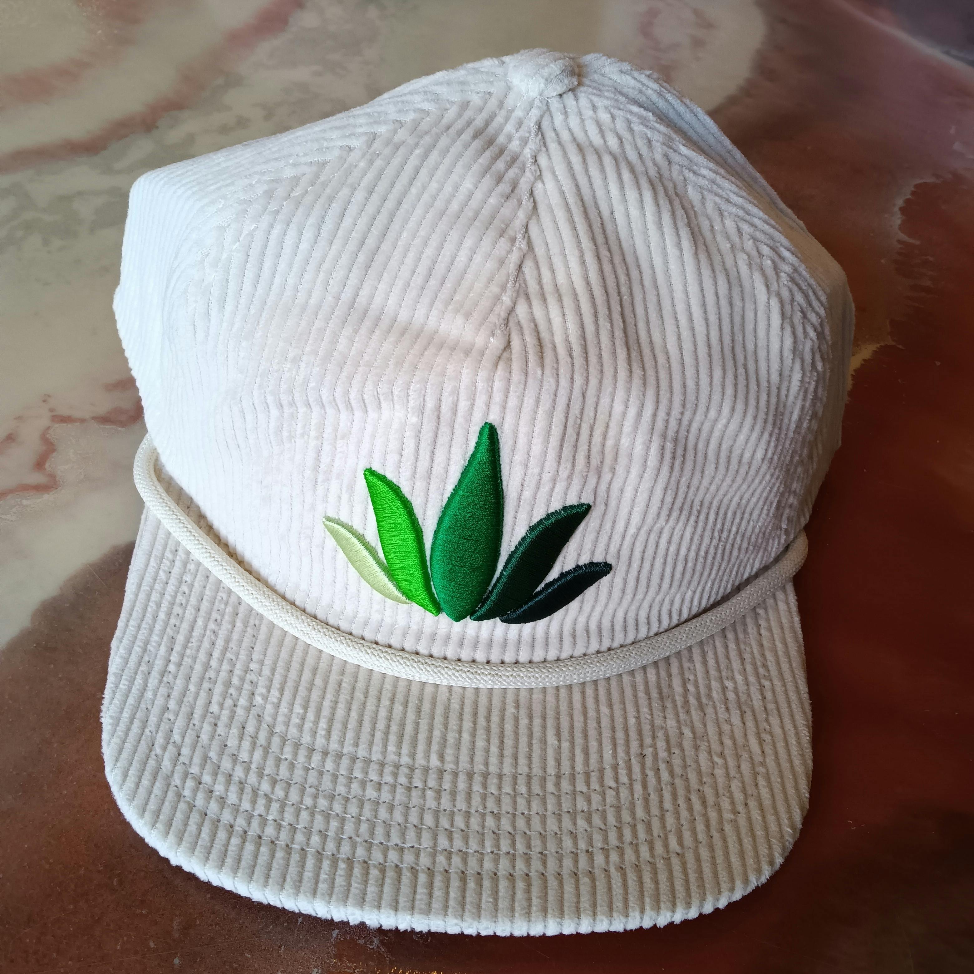 Hat - Ball Cap - Ivory Corduroy $25