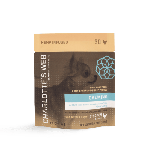 Pet CBD - Charlotte's Web - Soft Pet Chews (2.5mg/ea) 75mg/package - Calming $20