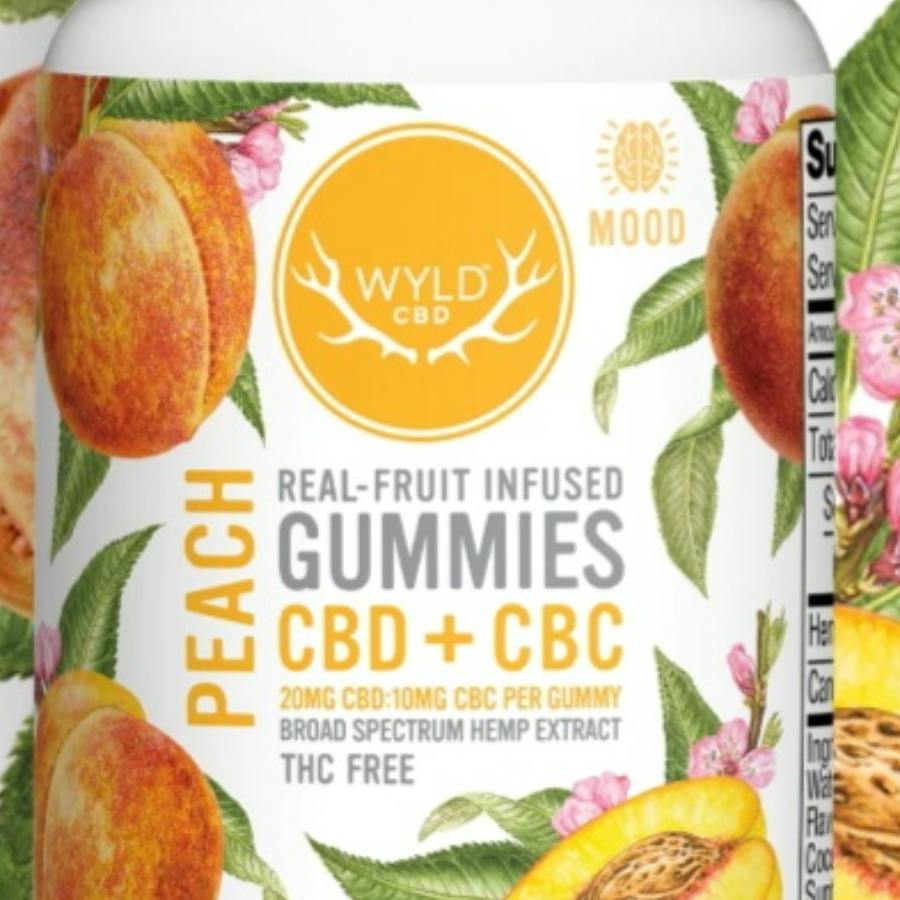 Wyld CBD - Gummies - - Peach 40mg CBD & 20mg CBC/2ct $6 at Tamarack Cannabis - Best Dispensary Kalispell