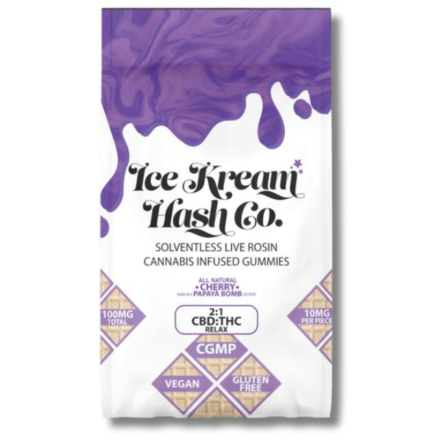 Cherry | 2:1 THC:CBD Live Rosin Gummies | 200mg (10pk) cannabis product