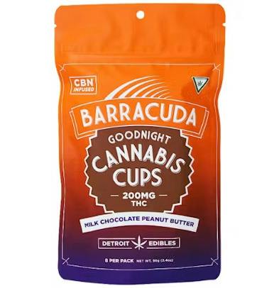 Goodnight Milk Chocolate Peanut Butter | 4:1 THC:CBN Baracuda Cups | 200mg (8pk) cannabis product