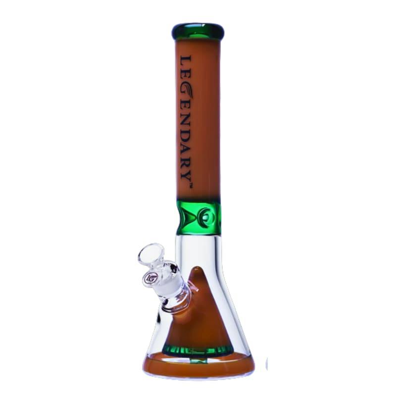 LG365JY- 15.5" LEGENDARY TOP BEAKER BONG - JADEYELLOW