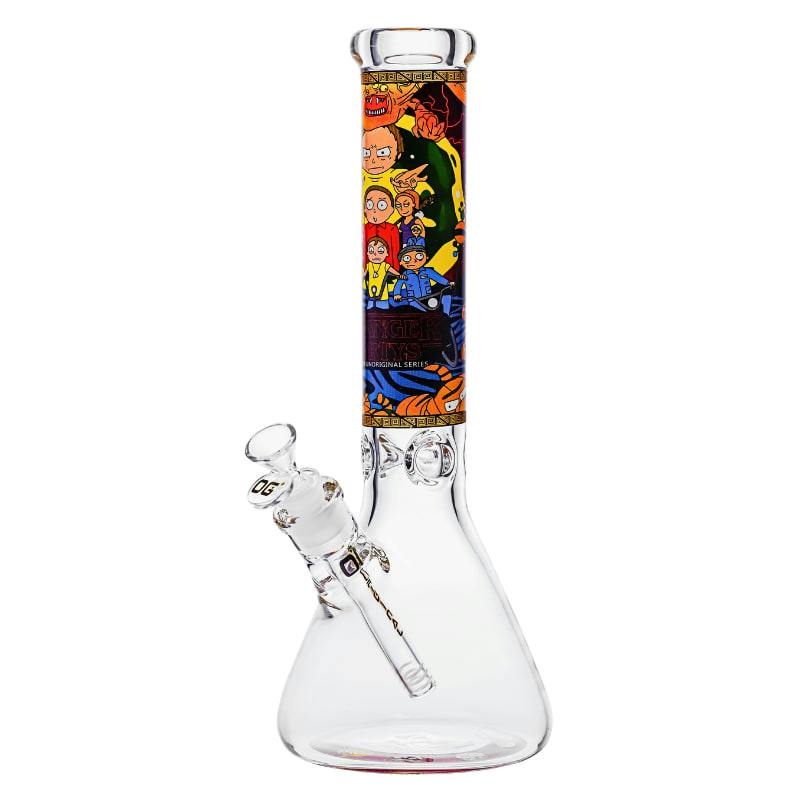 719A - 14" 7MM PARALLEL PARODY BONG A