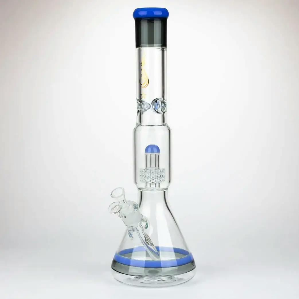 6397 - 17" GENIE | Shower Head Percolator 7mm Glass Bong