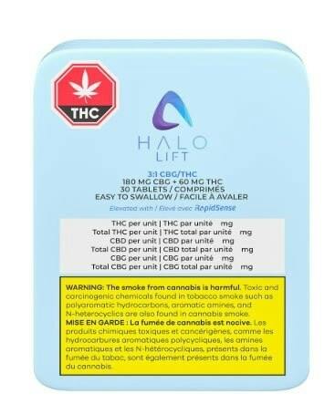 Halo Lift 3:1 CBG/THC 30 caps Capsules