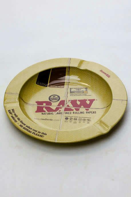 Round metal ashtray- Raw #4759