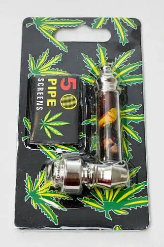 Metal Hand Pipe w/ Screens