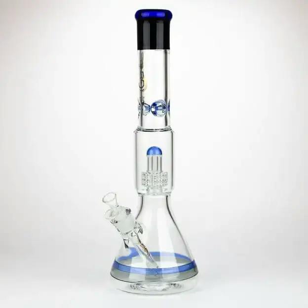 20011C - Blue 17" GENIE Shower Head Percolator Bong