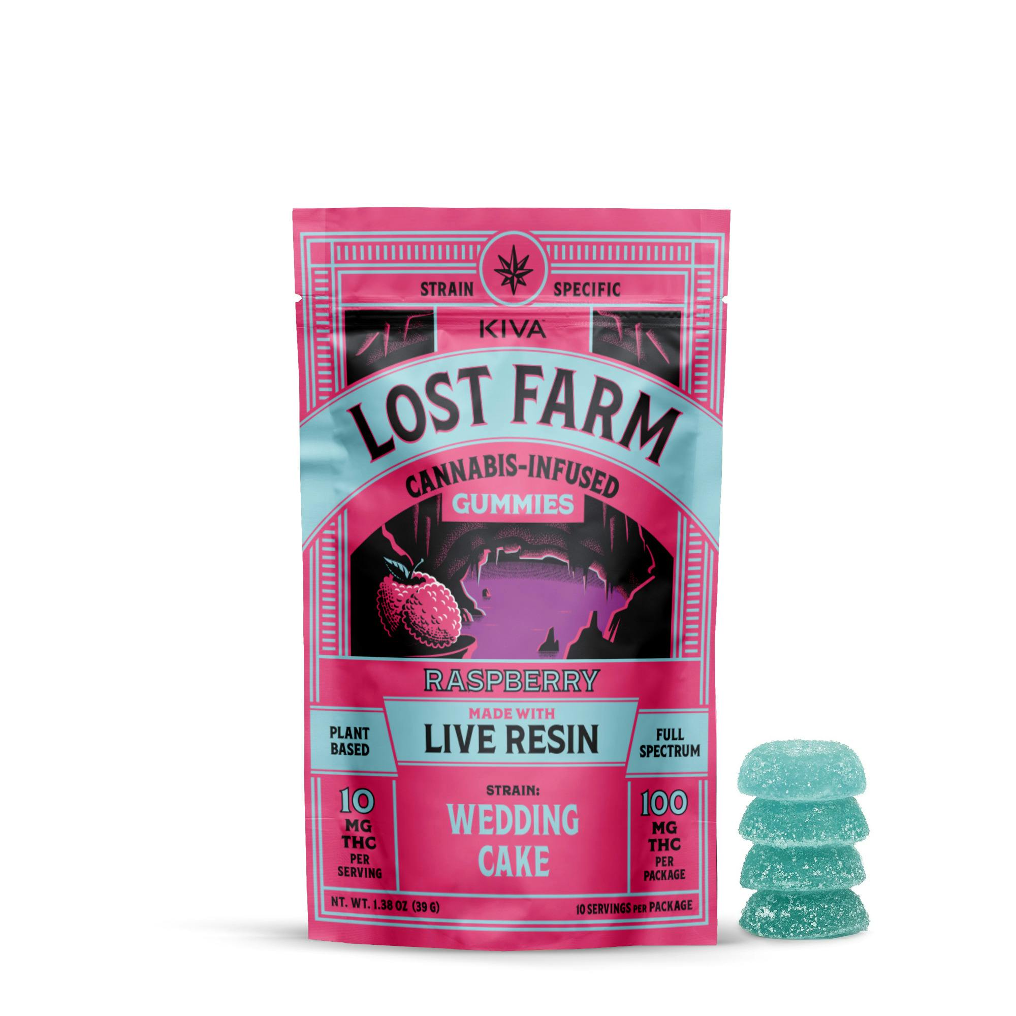Raspberry x Wedding Cake Live Resin Gummies - 10pck