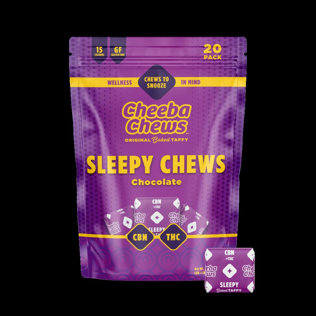 100mg Chocolate CBN Charged | Sleepy Cheeba Chews