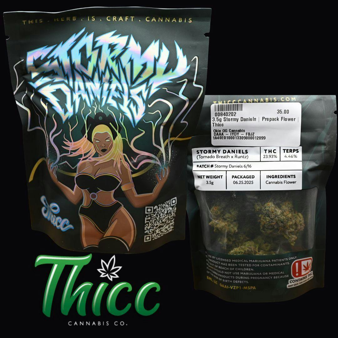 3.5g Stormy Daniels | Prepack Flower | Thicc