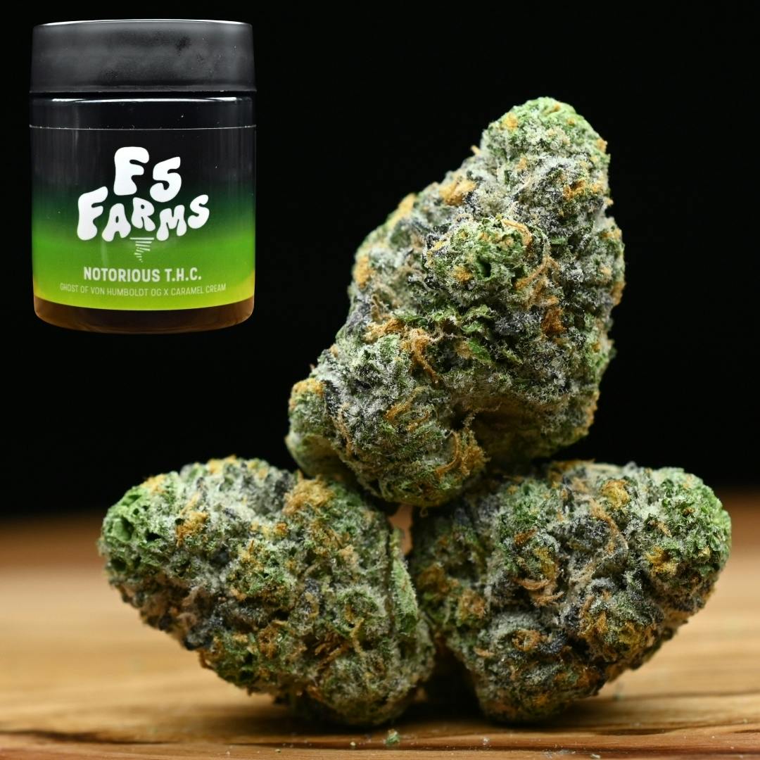 3.5g Notorious THC | Prepack Flower | F5 Farms
