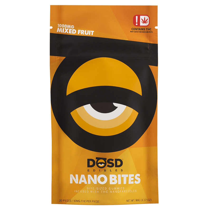 1000mg Mixed Fruit Gummies | Hybrid | DOSD