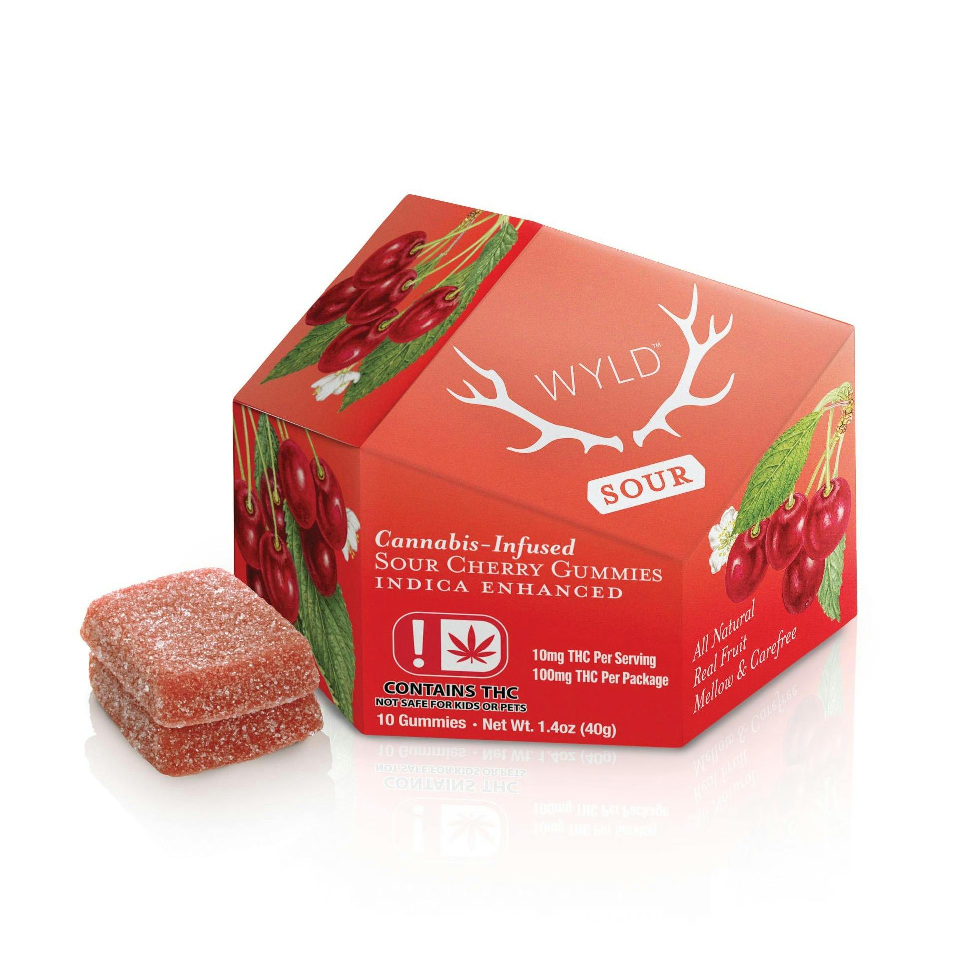 100mg Sour Cherry | Wyld Gummies