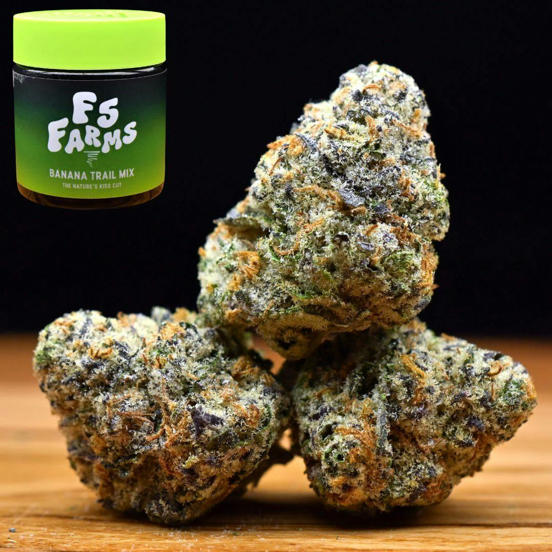 3.5g Banana Trail Mix | Prepack Flower | F5 Farms