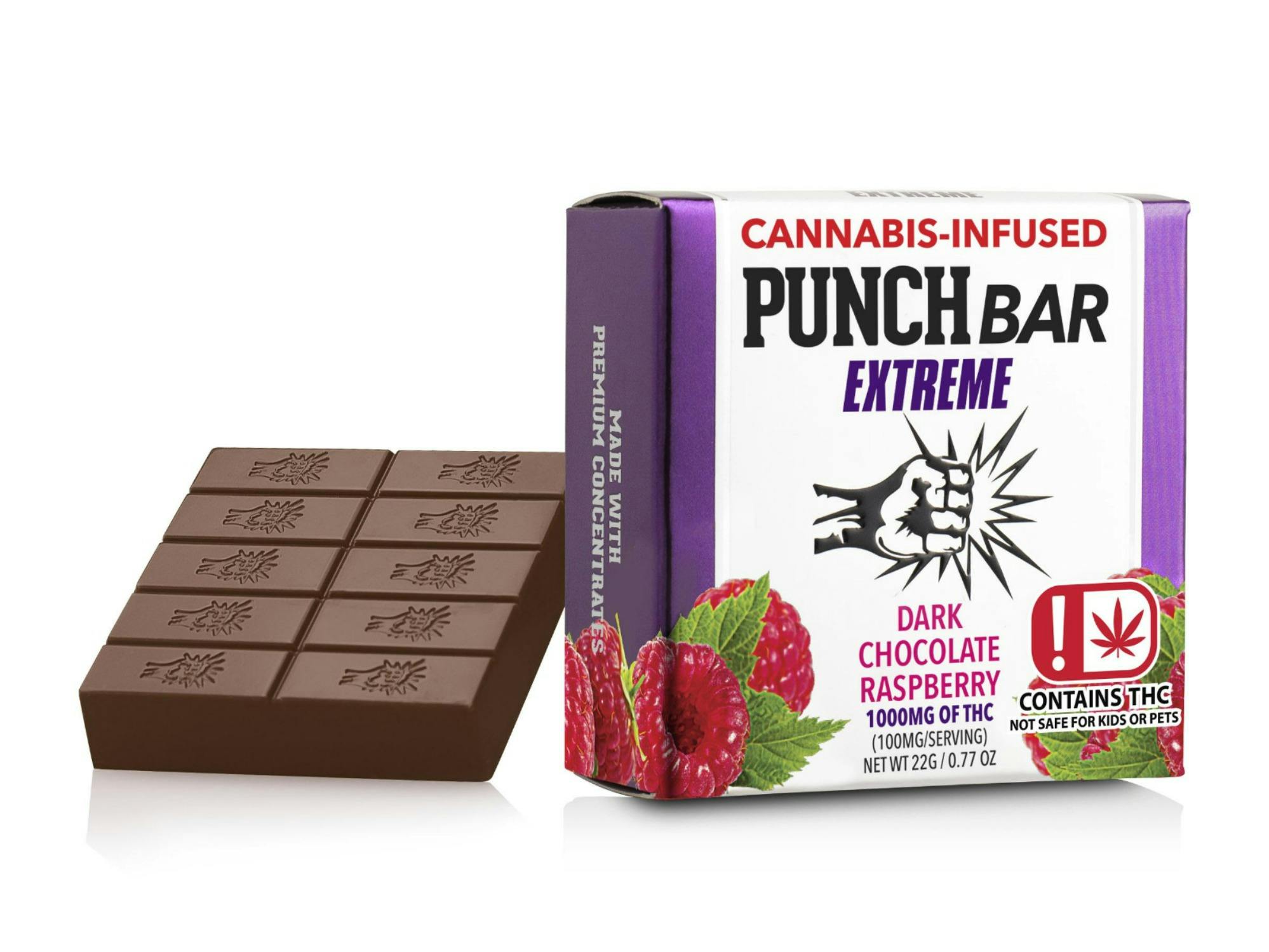 1000mg Dark Chocolate Raspberry | PunchBar