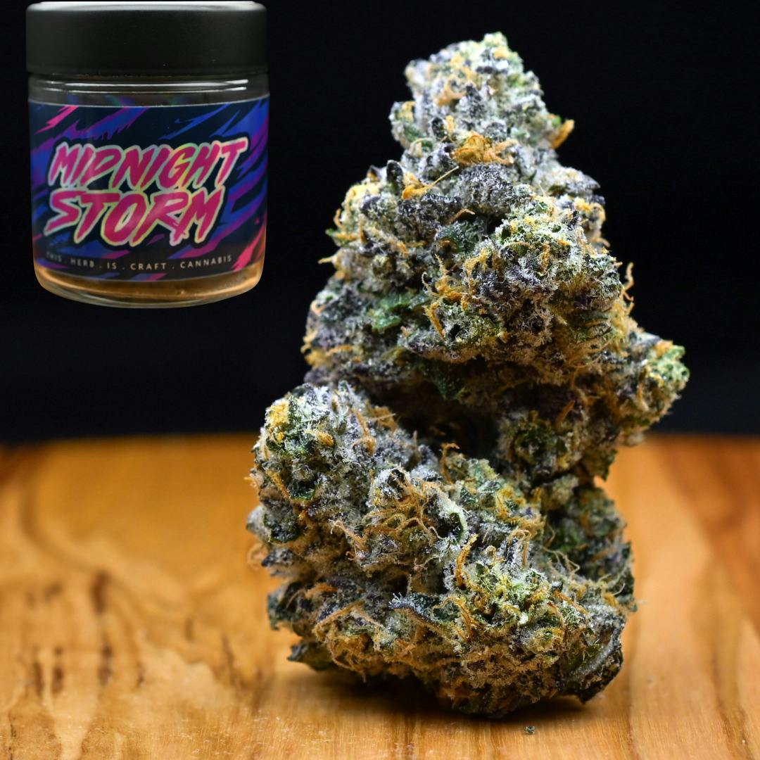 3.5g Midnight Storm | Prepack Flower | Thicc