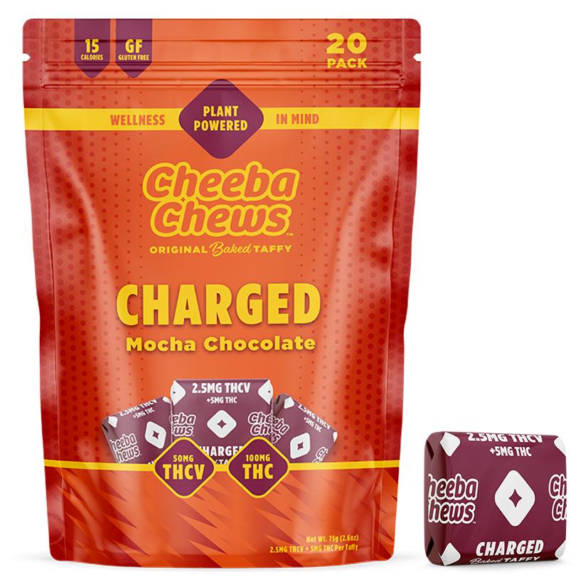 100mg Mocha Chocolate THCV Charged | Cheeba Chews