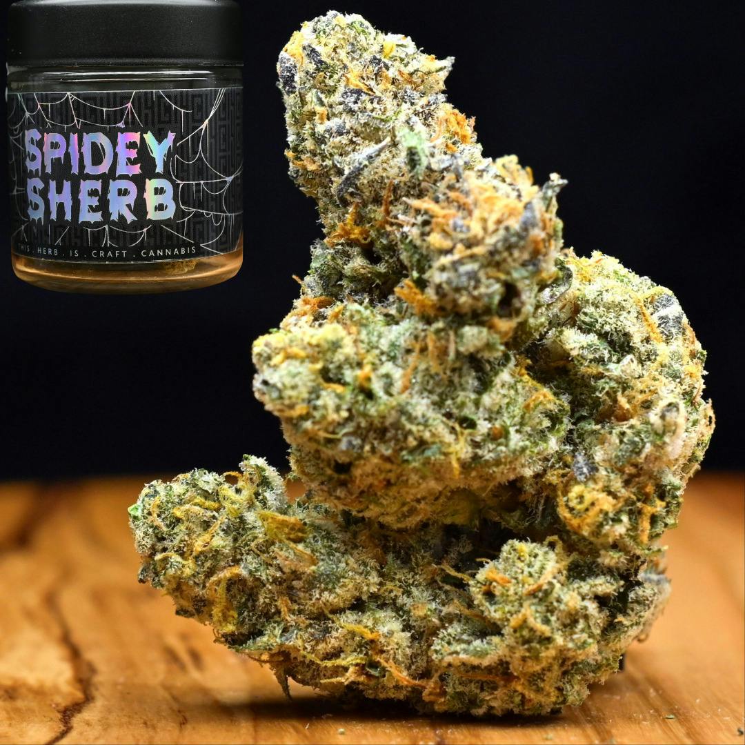 3.5g Spidey Sherb | Prepack Flower | Thicc