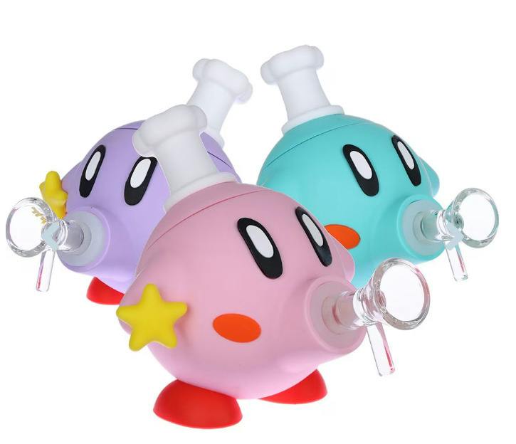 Power Up Star Friend | Silicone Water Pipe | 4.5" | 14mm F