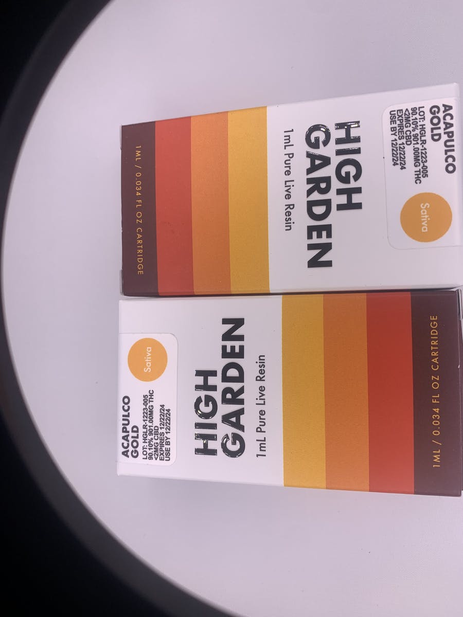 1ml Pure Live Resin Cartridge- Acapulco Gold