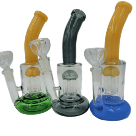 Dab Rig - 8" Assorted 6 Arm Perm Water Pipe/Bong/Rig