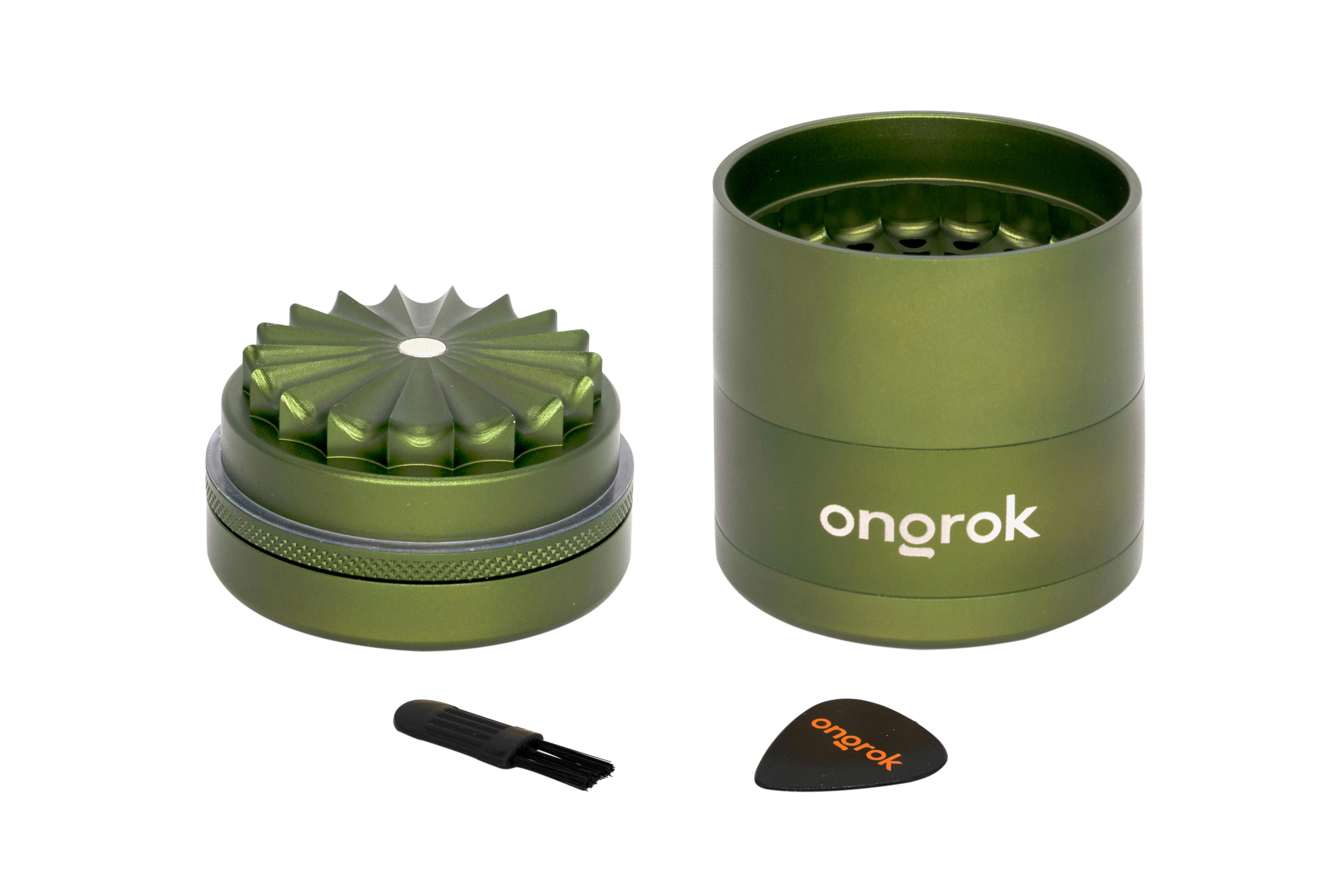 Mini Flower Petal Toothless Grinder - 5pc - 55mm - Green