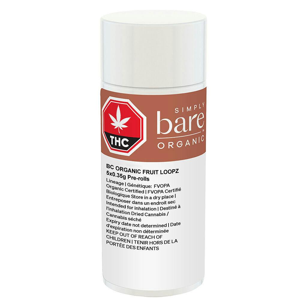 BC Organic Fruit Loopz Pre-Rolls - 5x0.35g