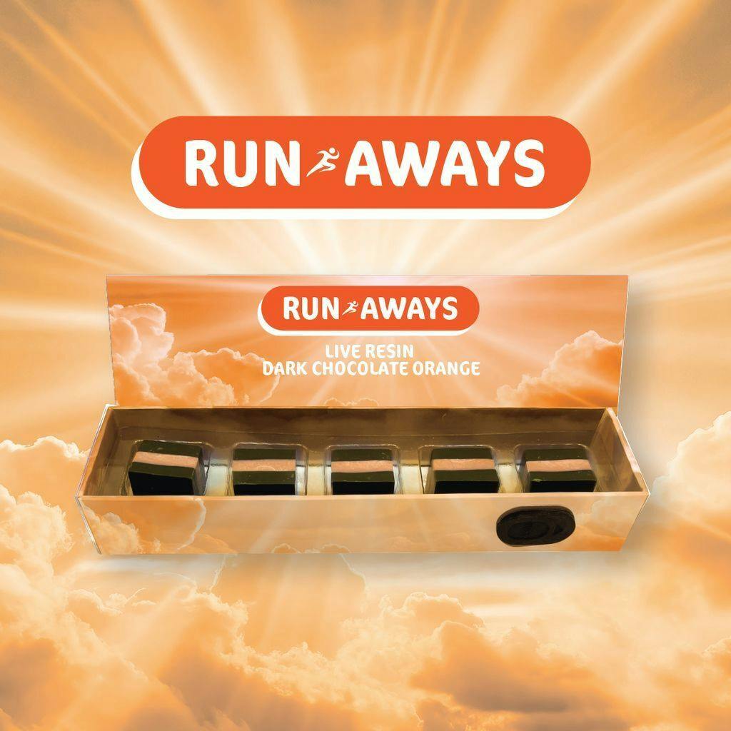 ZOI Run-Aways Live Resin Orange Dark Chocolate 100mg [5pk]
