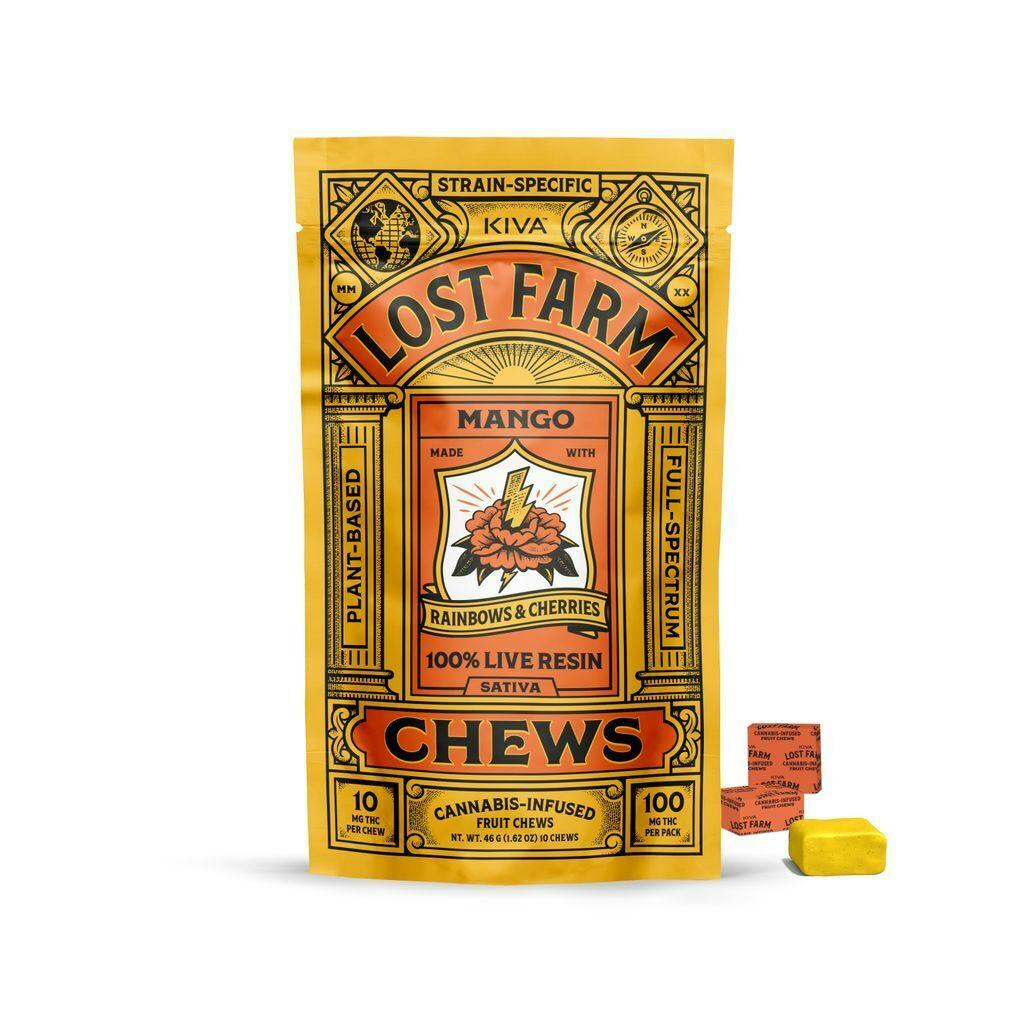 Lost Farm Mango - Rainbows and Cherries Live Resin Soft Candy 100mg [10pk] Candy