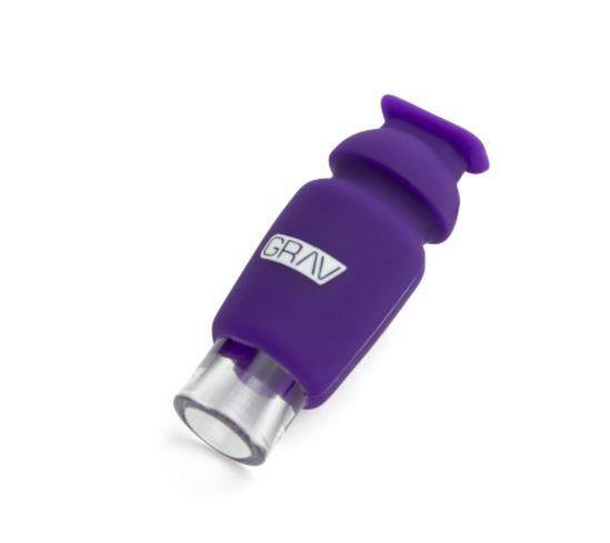 Grav Silicone-Capped Glass Crutch - Purple