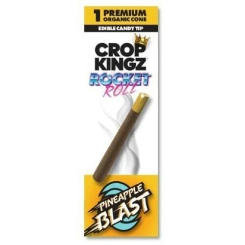 Crop Kingz Rocket Roll 1pk Hemp Cones - Pineapple Blast