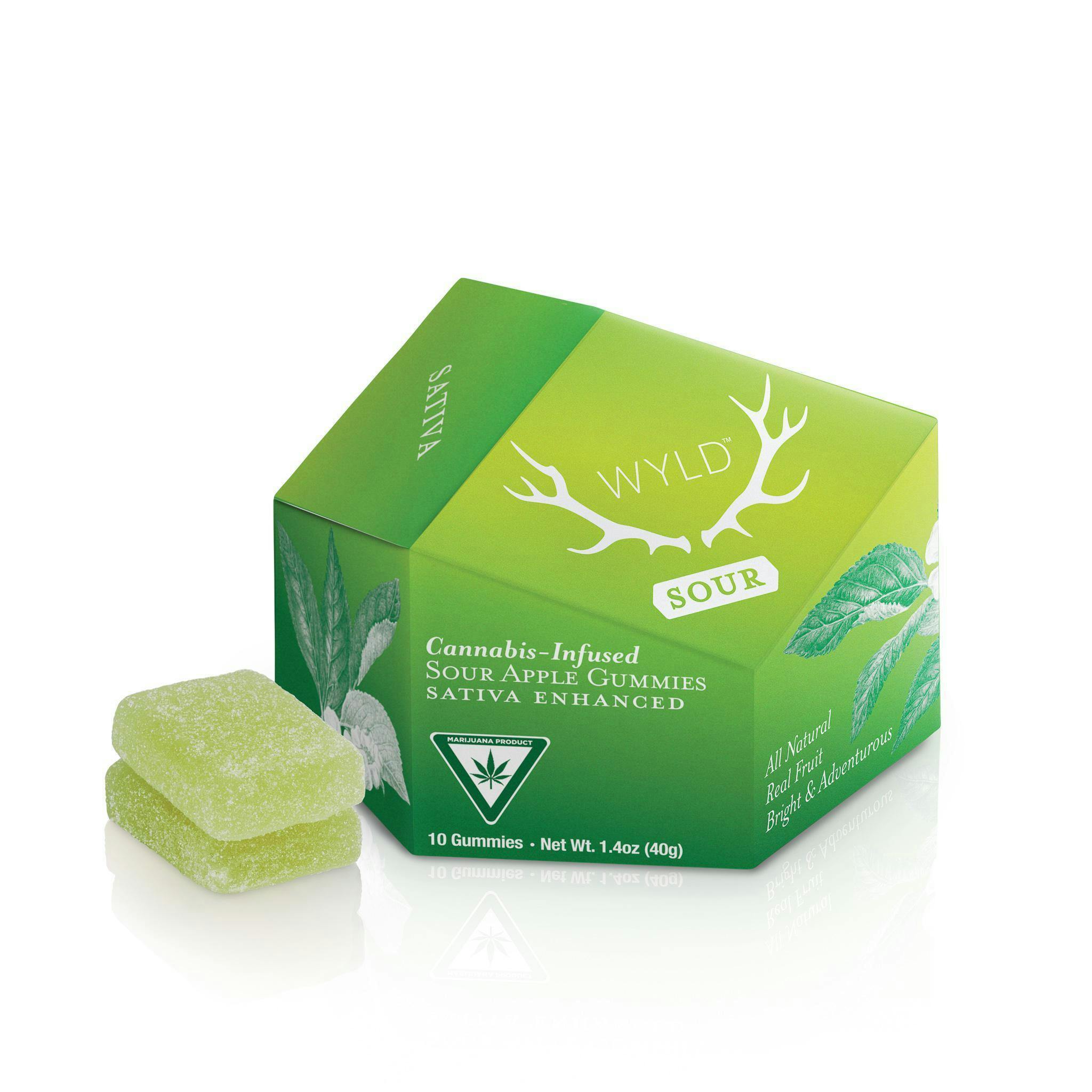 WYLD - 100mg:50mg CBD:THC Gummies - Peach