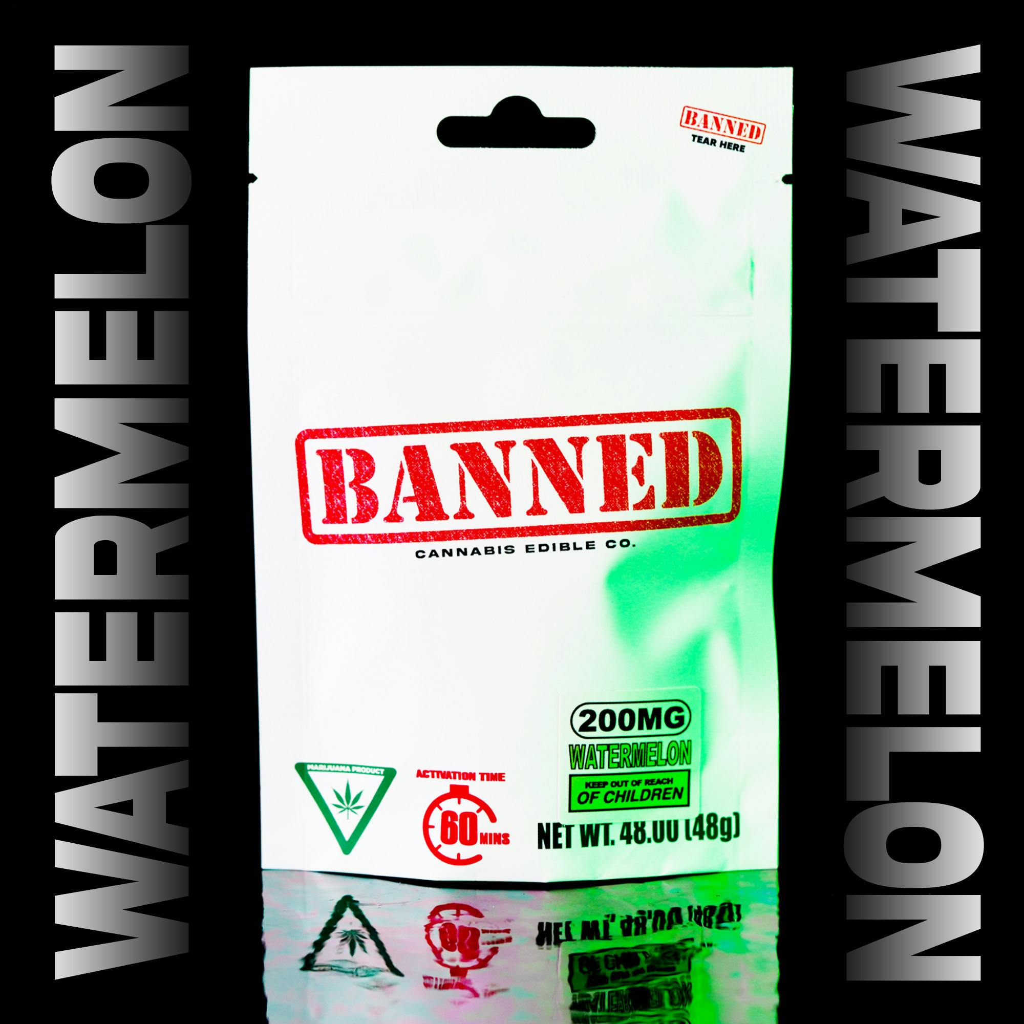 Banned - 200mg Gummies Full Spectrum - Green Apple