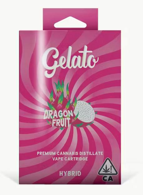 Gelato - 1g Vape Cart - Dragonfruit (Hybrid)