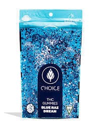 Choice - 200mg Gummies - Blue Raz Dream (Sativa)